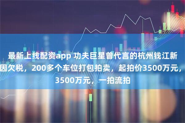 最新上线配资app 功夫巨星曾代言的杭州钱江新城豪宅，因欠税，200多个车位打包拍卖，起拍价3500万元，一拍流拍